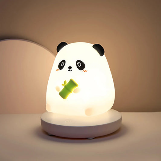 Veilleuse panda avec un bambou